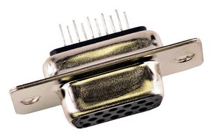 MOLEX / FCT 173113-0083 D Sub Connector, High Density, Receptacle, 173113 Series, 15 Contacts, DE, Solder
