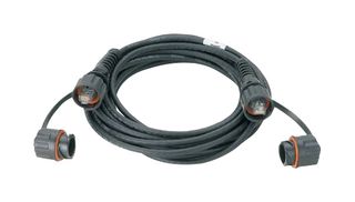 PANDUIT ISTP6X2MBL Ethernet Cable, Cat6a, RJ45 Plug to RJ45 Plug, STP (Shielded Twisted Pair), Black, 2 m, 6.6 ft