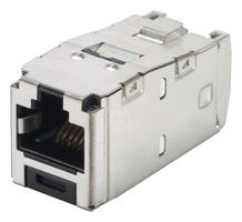 PANDUIT CJS6X88TGY. 模块连接器, RJ45 插座, 1 x 1 (端口), 8P8C, Cat6a, 电缆安装