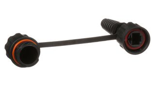 PANDUIT MPSI588T Modular Connector, RJ45 Plug, 1 x 1 (Port), 8P8C, Cat5e, IP67, Cable Mount