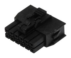 MOLEX 105308-1212 连接器外壳, 黑色,带TPA, Nano-Fit 105308 Series, 插座, 12 路, 2.5 mm, Molex Nano-Fit 105300 系列母压接端子