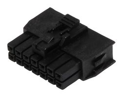 MOLEX 105308-1214 连接器外壳, 黑色,带TPA, Nano-Fit 105308 Series, 插座, 14 路, 2.5 mm, Molex Nano-Fit 105300 系列母压接端子