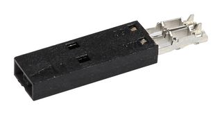 MOLEX 14-56-2021 IDC连接器, Black, IDC插座, 母, 2.54 mm, 1排, 2 触点, 电缆安装