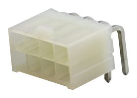 MOLEX 35318-0820 Pin Header, Wire-to-Board, 4.2 mm, 2 Rows, 8 Contacts, Through Hole Right Angle