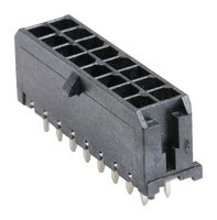 MOLEX 43045-1629 引脚针座, 线至板, 3 mm, 2 排, 16 触点, 通孔直型, Micro-Fit 3.0 43045 Series