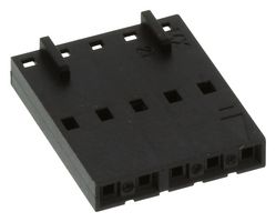 MOLEX 50-57-9306 Connector Housing, Black, SL 70066 Series, Receptacle, 6 Ways, 2.54 mm