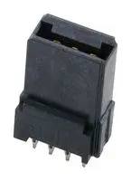MOLEX 46112-0201 PCB插座, 薄型混合式, 板至板, 12 mm, 2 排, 2 触点, 母插座, 通孔安装
