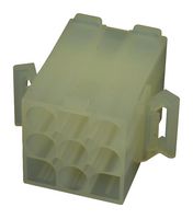 MOLEX 19-09-2098 Connector Housing, Natural, Standard .093" 3191 Series, Plug, 9 Ways, 6.7 mm