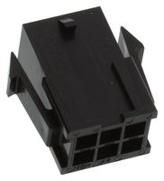 MOLEX 43020-0608 连接器外壳, 黑色, Micro-Fit 3.0 43020 Series, 插头, 6 路, 3 mm, Molex Micro-Fit 43031 系列公压接端子