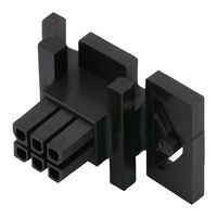 MOLEX 44133-0600 连接器外壳, 黑色, Micro-Fit 3.0 BMI 44133 Series, 插座, 6 路, 3 mm