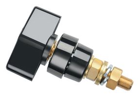 SCHUTZINGER POL 102 / SW 接线柱, 100 A, 1 kV, 面板安装, 黑色