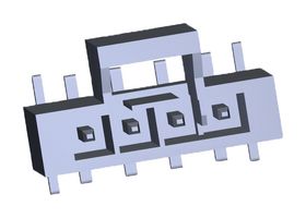 MOLEX 105431-1104 引脚针座, 线至板, 2.5 mm, 1 排, 4 触点, 表面安装直型, Nano-Fit 105431 Series