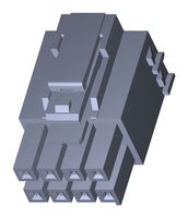 MOLEX 172258-3108 连接器外壳, 黑色, Ultra-Fit 172258 Series, 插座, 8 路, 3.5 mm, Molex Ultra-Fit 172253 系列母压接端子