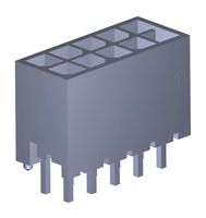 MOLEX 206832-1001 引脚针座, 电源, 3 mm, 2 排, 10 触点, 通孔直型, Micro-Fit+ 206832