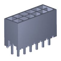 MOLEX 206832-1201 引脚针座, 电源, 3 mm, 2 排, 12 触点, 通孔直型, Micro-Fit+ 206832