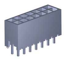 MOLEX 206832-1401 引脚针座, 电源, 3 mm, 2 排, 14 触点, 通孔直型, Micro-Fit+ 206832