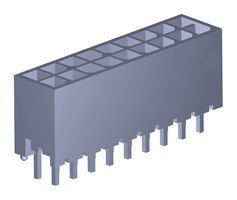 MOLEX 206832-1801 引脚针座, 电源, 3 mm, 2 排, 18 触点, 通孔直型, Micro-Fit+ 206832