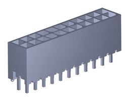 MOLEX 206832-2201 引脚针座, 电源, 3 mm, 2 排, 22 触点, 通孔直型, Micro-Fit+ 206832