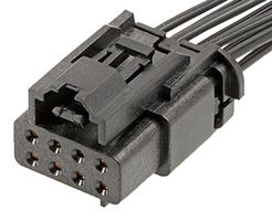 MOLEX 205926-0010 连接器外壳, 黑色, MultiCat 205926 Series, 插座, 8 路, 3.6 mm, Molex MultiCat 202936 系列中功率母压接端子
