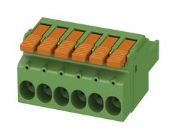 PHOENIX CONTACT 1716926 Pluggable Terminal Block, 7.62 mm, 6 Ways, 6 mm², Push In