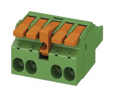 PHOENIX CONTACT 1716931 Pluggable Terminal Block, 7.62 mm, 3 Ways, 6 mm², Push In
