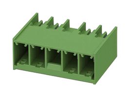 PHOENIX CONTACT 1717036 端子块, 针座, 7.62 mm, 5 路, 41 A, 630 V, 通孔直角