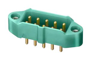 HARWIN M300-MV31045M1 引脚针座, 黑色 / 绿色, 线至板, 3 mm, 2 排, 10 触点, 通孔安装, M300-MV