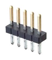 HARWIN M50-3530542 引脚针座, 板至板, 1.27 mm, 1 排, 5 触点, 通孔安装, Archer M50 Series