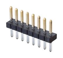 HARWIN M50-3530842 引脚针座, 板至板, 1.27 mm, 1 排, 8 触点, 通孔安装, Archer M50 Series