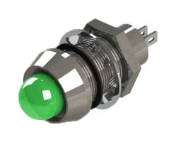 MARL 514-114-23 发光二极管指示器 面板安装, 绿色, 28 VDC, 12.7 mm, 20 mA, 60 mcd, IP67