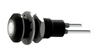 MARL 612-998-21 LED Panel Mount Indicator, Cool White, 12 VDC, 6.35 mm, 18 mA, 1.194 cd, IP67