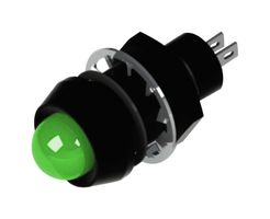 MARL 651-114-23 发光二极管指示器 面板安装, 绿色, 28 VDC, 12.7 mm, 20 mA, 60 mcd, IP67