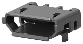 AMP - TE CONNECTIVITY 2013499-1 USB Connector, Micro USB Type B, USB 2.0, Receptacle, 5 Ways, Surface Mount, Right Angle