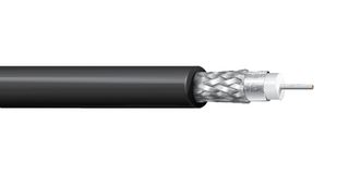 BELDEN 4505ANH 0101000 Coaxial Cable, RG59, Silver Plated Copper, 5.99 mm, 75 ohm, Black