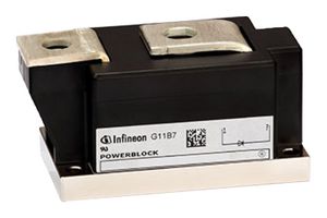 INFINEON DZ600N12KHPSA1 Diode Module, 1.2 kV, 735 A, 1.4 V, Single, Module, 2 Pins