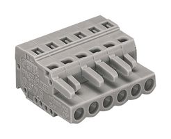 WAGO 231-104/026-000 插拔式接线端子, 5 mm, 4 路, 28 AWG, 12 AWG, 2.5 mm², 夹式