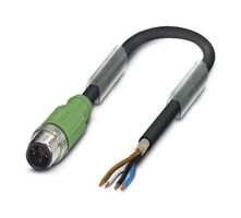 PHOENIX CONTACT 1682715 Sensor Cable, 4 Pos, M12 Plug, Free End, 4 Positions, 1.5 m, 4.9 ft