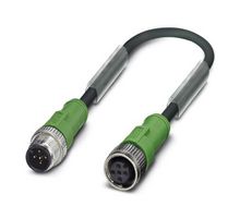 PHOENIX CONTACT 1533615 Sensor Cable, M12 Plug, M12 Receptacle, 5 Positions, 5 m, 16.4 ft
