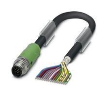 PHOENIX CONTACT 1430226 Sensor Cable, M12 Plug, Free End, 17 Positions, 5 m, 16.4 ft