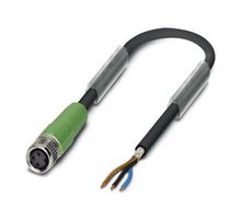 PHOENIX CONTACT 1521740 Sensor Cable, M8 Receptacle, Free End, 3 Positions, 10 m, 33 ft