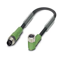 PHOENIX CONTACT 1693270 Sensor Cable, M8 Plug, 90° M8 Receptacle, 3 Positions, 5 m, 16.4 ft