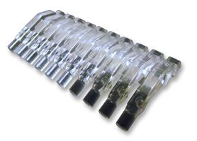 MENTOR 1270.1010 光管, 双线, 21.6 mm, 20 光管, 圆形, 压入式, 透明