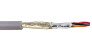 ALPHA WIRE 86182CY SL005. Multicore Cable, Screened, 2 Core, 18 AWG, 0.81 mm², 100 ft, 30 m