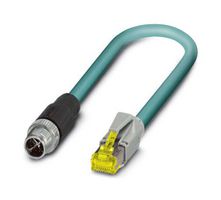 PHOENIX CONTACT 1407472 传感器电缆, 8P, Cat5, M12 插头, RJ45 插头, 8路, 2 m, 6.6 ft