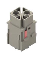 ILME CX02GF 重载型连接器, MIXO, 插入件, 2触芯, 插座, 压接槽-无触芯