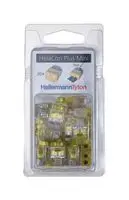 HELLERMANNTYTON 148-90054 HCPM-2-BLISTER-PC-CL/YE Connector Kit, Terminals & Splices, 20Pcs of Helacon Plus Mini Series Wire Splice Terminals
