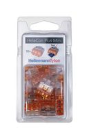 HELLERMANNTYTON 148-90055 HCPM-3-BLISTER-PC-CL/OG 连接器套件, 端接和铰接, 18件Helacon Plus Mini系列接线端子, Helacon Plus Mini