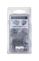 HELLERMANNTYTON 148-90056 HCPM-4-BLISTER-PC-CL 连接器套件, 端接和铰接, 10件Helacon Plus Mini系列接线端子, Helacon Plus Mini