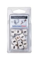 HELLERMANNTYTON 148-90058 HECL-2/1-BLISTER-PA66-WH Connector Kit, Terminals & Splices, 10Pcs of Helacon Plus Mini Series Wire Splice Terminals