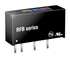 RECOM POWER RFB-0505S 隔离式通孔DC/DC转换器, ITE, SIP, 1:1, 1 W, 1输出, 5 V